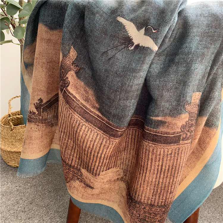 Warm Winter Clothing - 순수 캐시미어 Tassels Shawls 스톨 여성
