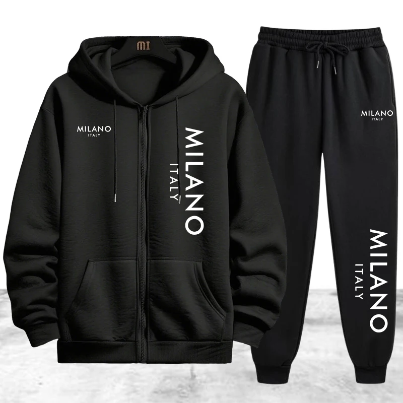 Winter Clothing Pants - 고품질 남성용 트랙수트 캐주얼 지퍼 후드