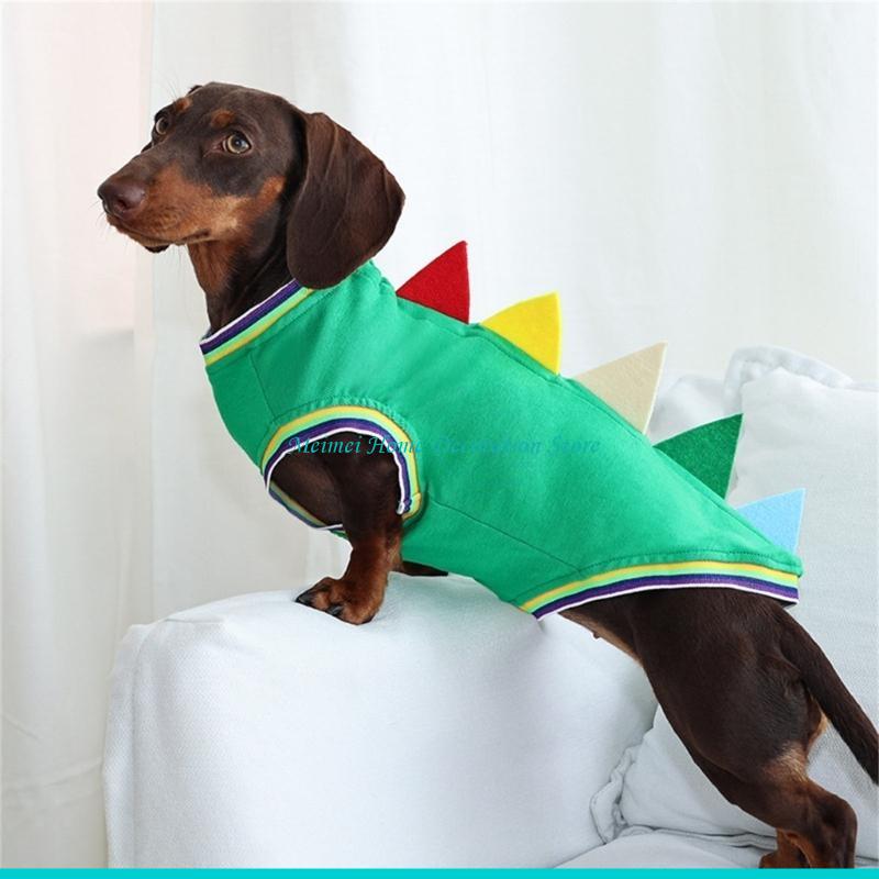 Winter Clothing For Dogs - H7BF 닥스훈트 공룡 테마 의상 조끼