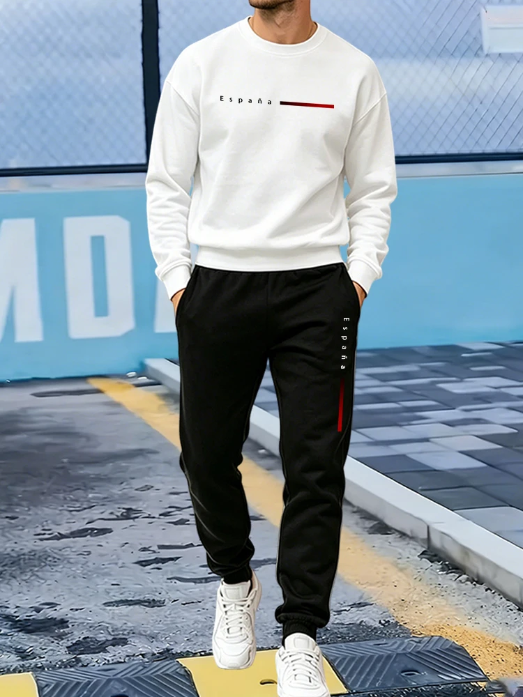 Winter Clothing Pants - 핫세일 트랙슈트 남성 캐주얼 O넥 풀오버