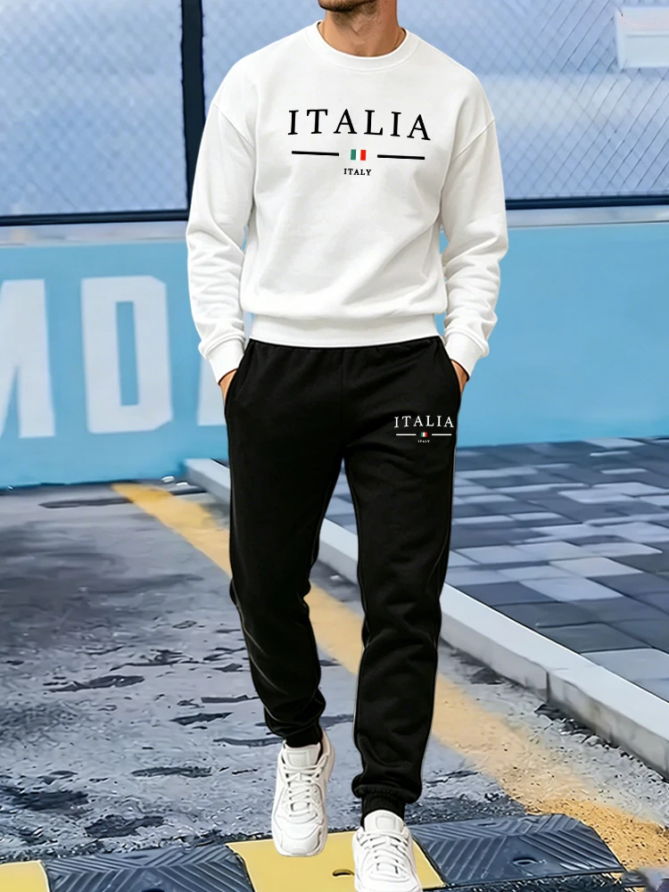 Winter Clothing Pants - 2026 남성용 트랙슈트 프린트 캐주얼 O