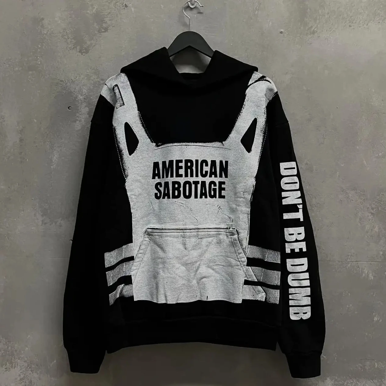 Winter Clothing Ideas - 사보타주 후드티 그런지 패러디 아이디어 스트리트웨어