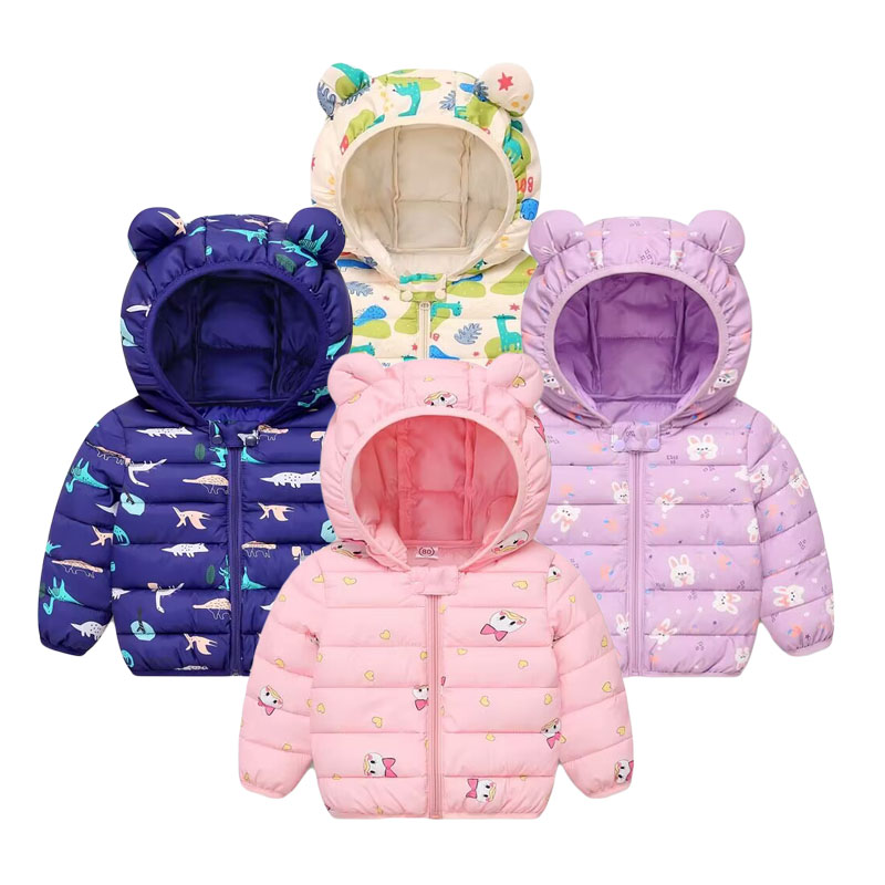 Winter Clothing For Toddlers - 어린이 면화 코트 아기 만화 다운