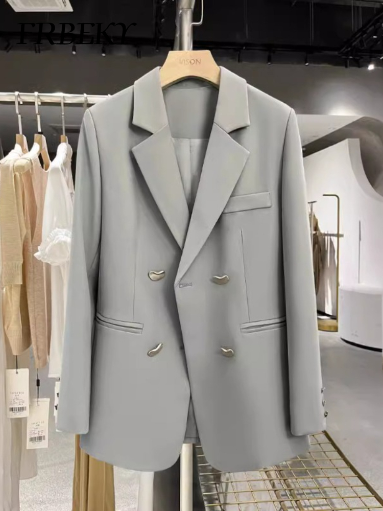 Winter Clothing In French - Outerwears 여성 블레이저 봄 가을 새로운