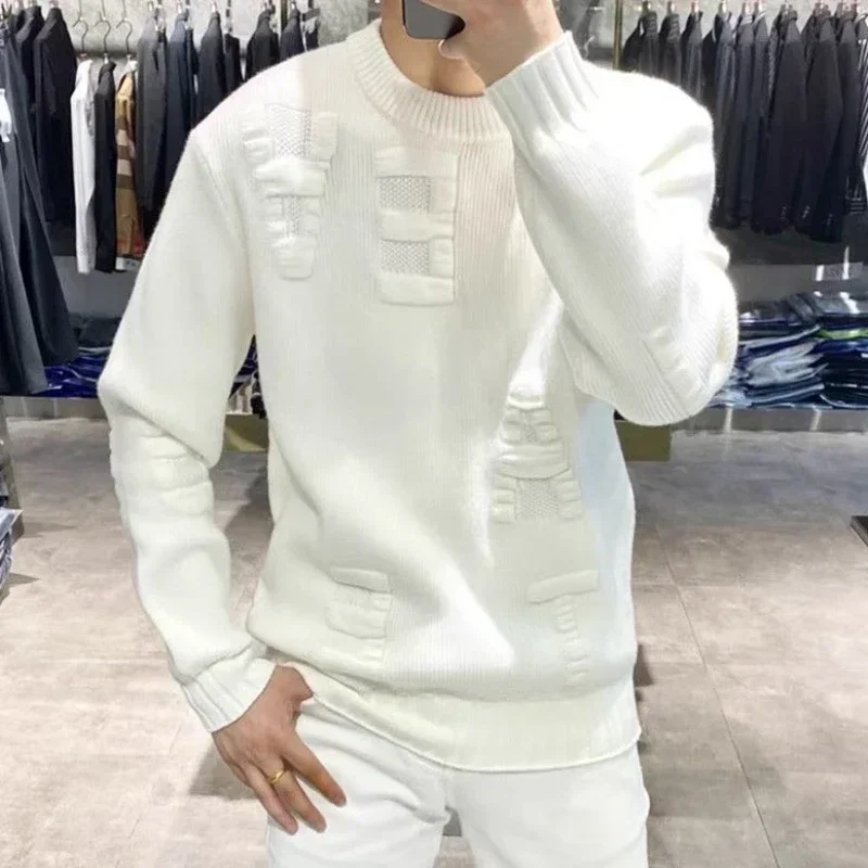남성 레터 무지 단색 풀오버, 그린 니트 스웨터, 한국 - Winter Clothing Korean 리뷰 및 가격