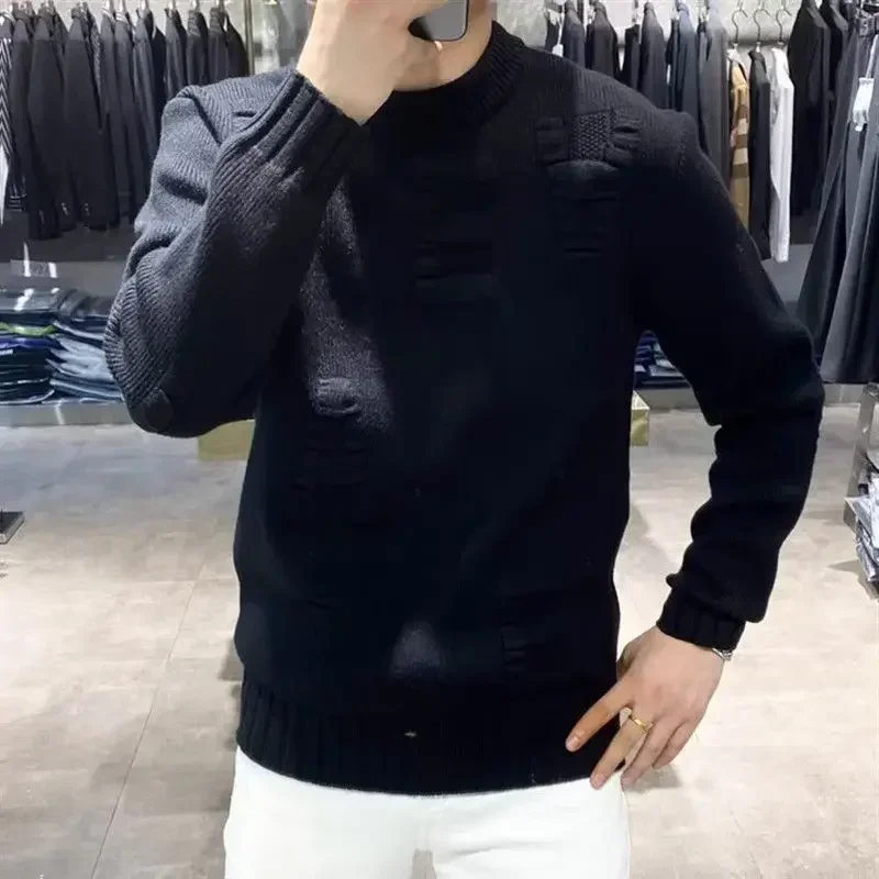 남성 레터 무지 단색 풀오버, 그린 니트 스웨터, 한국 - Winter Clothing Korean 리뷰 및 가격