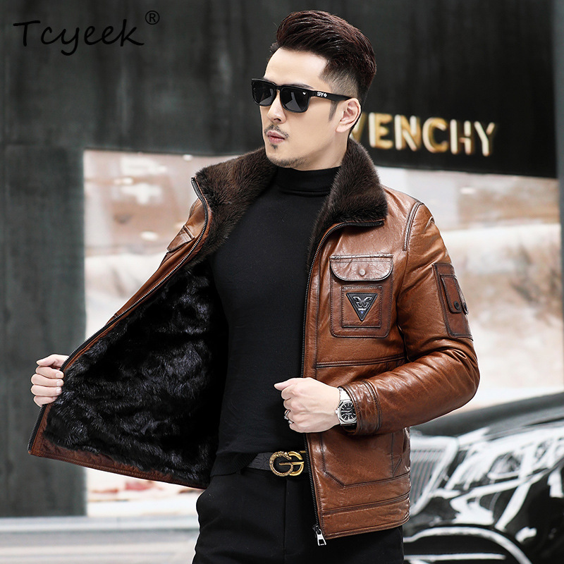 티씨익 탑 레이어 양가죽 리얼 레더 재킷 남성 의류 따 - Warm Winter Clothing 리뷰 및 가격