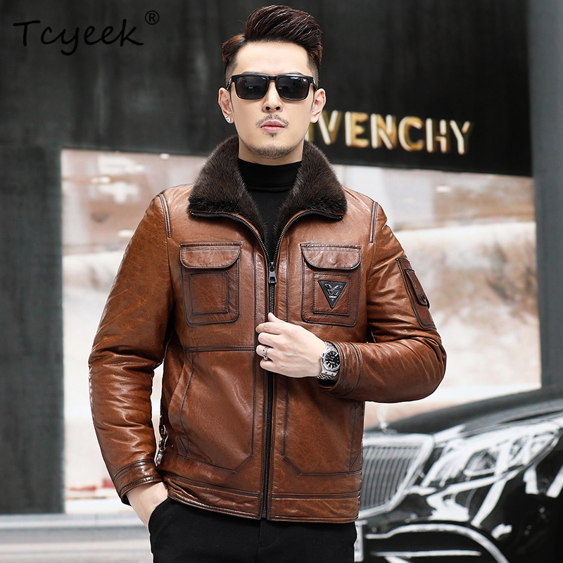 티씨익 탑 레이어 양가죽 리얼 레더 재킷 남성 의류 따 - Warm Winter Clothing 리뷰 및 가격