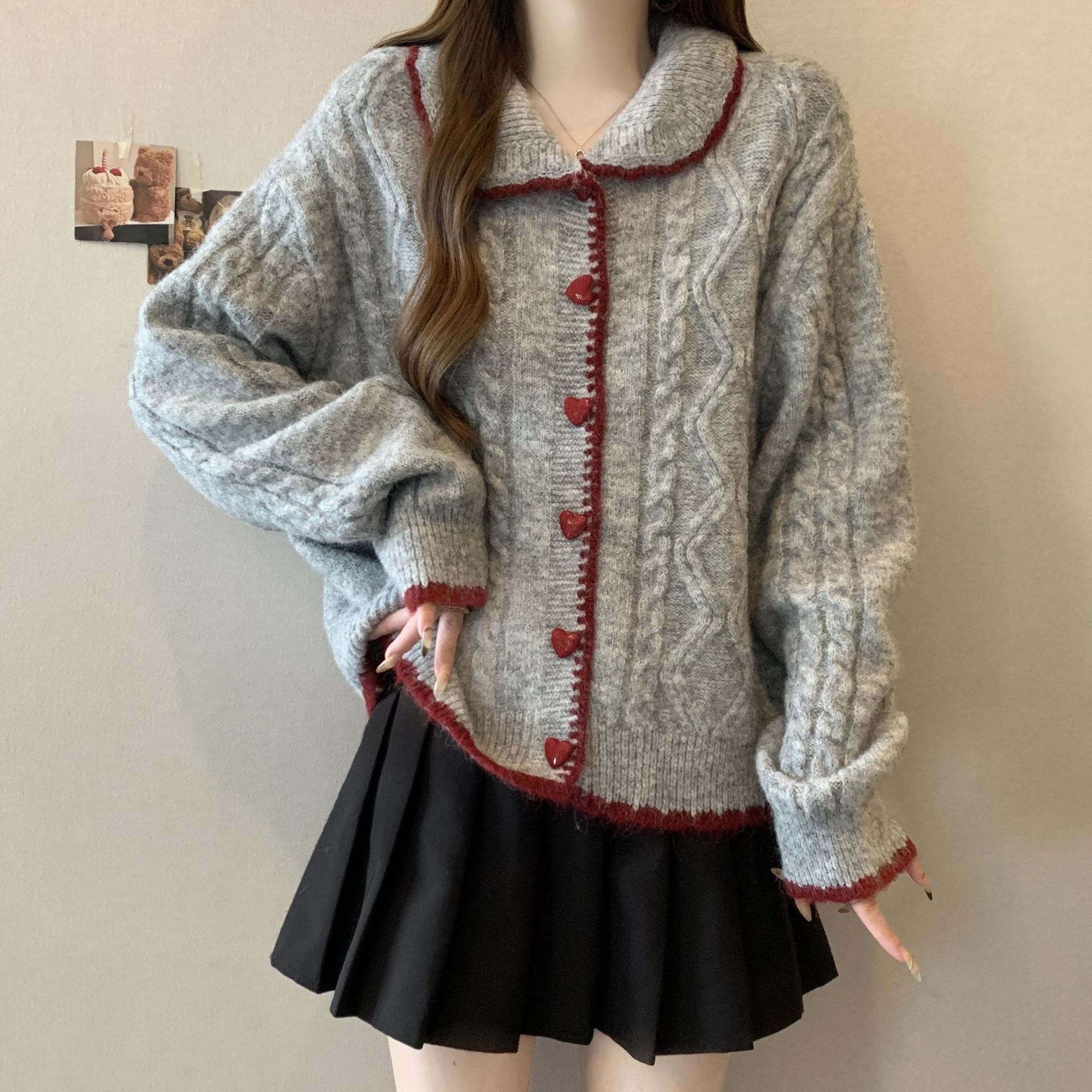 한국 스타일 짧은 민소매 스웨터 2024 겨울 신상품  - Winter Clothing Korean 리뷰 및 가격