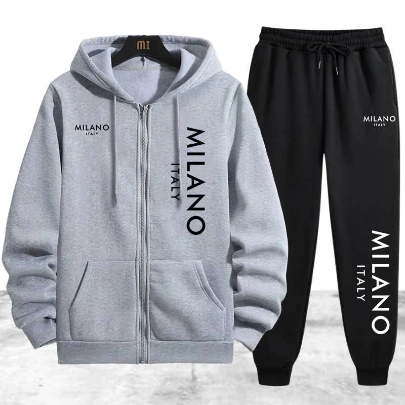 고품질 남성용 트랙수트 캐주얼 지퍼 후드 스웨트셔츠 코 - Winter Clothing Pants 리뷰 및 가격