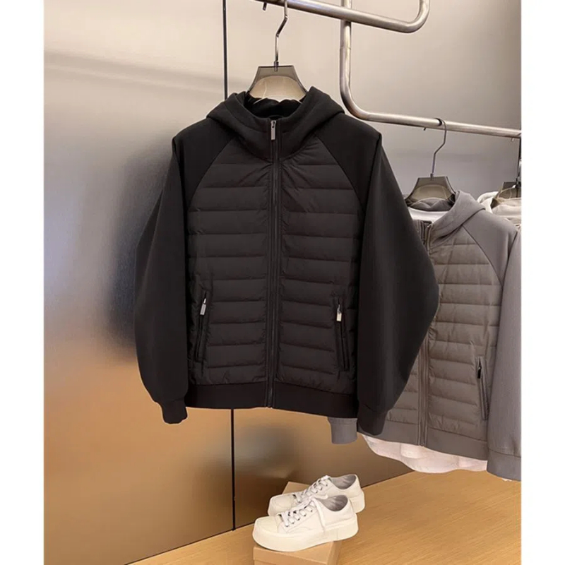 남성용 긴팔 후드 패치워크 재킷 파카, 한국 지퍼, 따 - Winter Clothing Trends 리뷰 및 가격