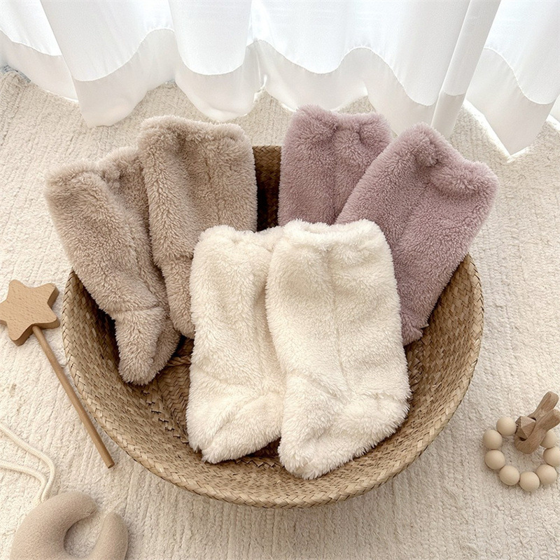 따뜻한 겨울 아기 양말 산호 양털 양말 유아 소년 소녀 - Winter Clothing For Toddlers 리뷰 및 가격