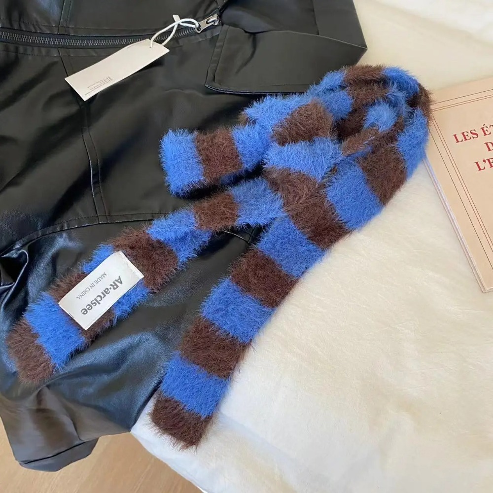 의류 액세서리 Y2 스트라이프 스카프 니트 울 소프트  - Warm Winter Clothing 리뷰 및 가격
