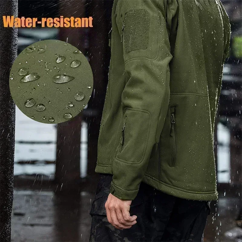 남성 겨울 소프트쉘 재킷 캠핑 하이킹 사냥 낚시 플리스 - Winter Clothing Qatar 리뷰 및 가격