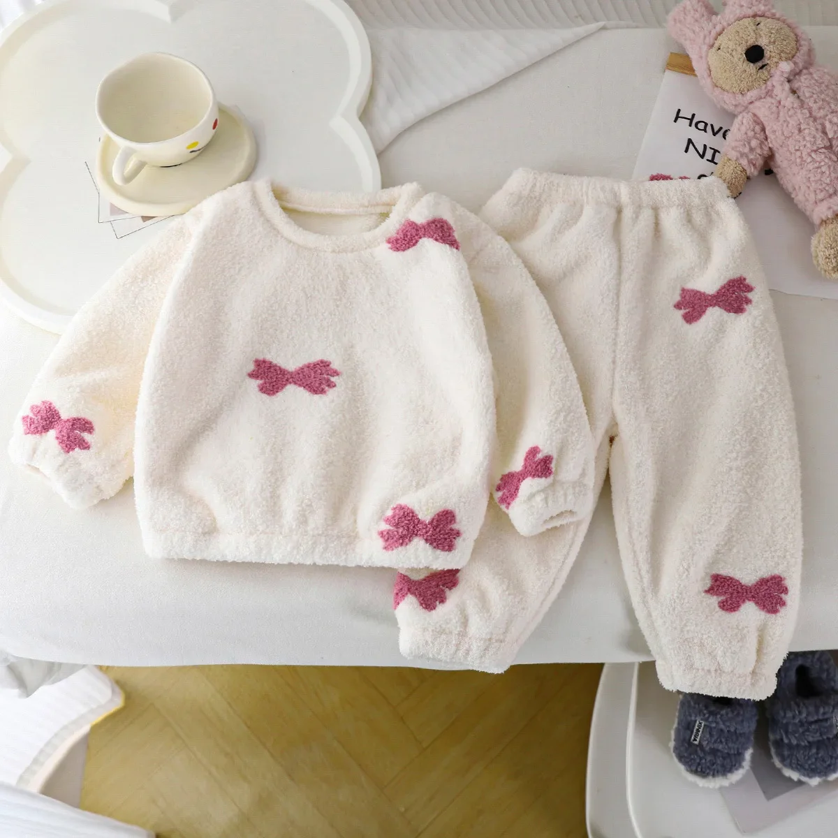 어린이 가을 겨울 두꺼운 따뜻한 양털 잠옷, 귀여운 만 - Winter Clothing For Toddlers 리뷰 및 가격