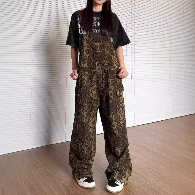 2026 신상 여성 의류 레오파드 프린트 데님 오버올  - Winter Clothing Trends 리뷰 및 가격