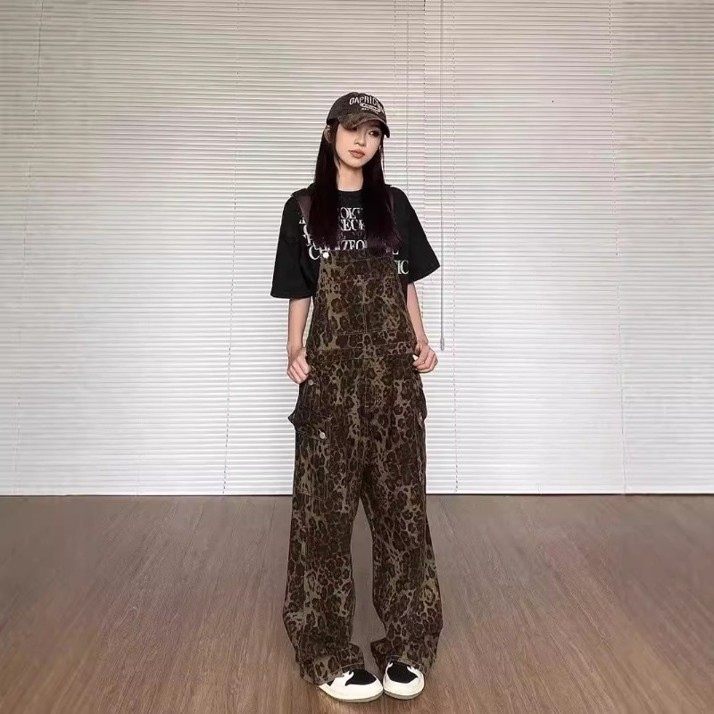 2026 신상 여성 의류 레오파드 프린트 데님 오버올  - Winter Clothing Trends 리뷰 및 가격