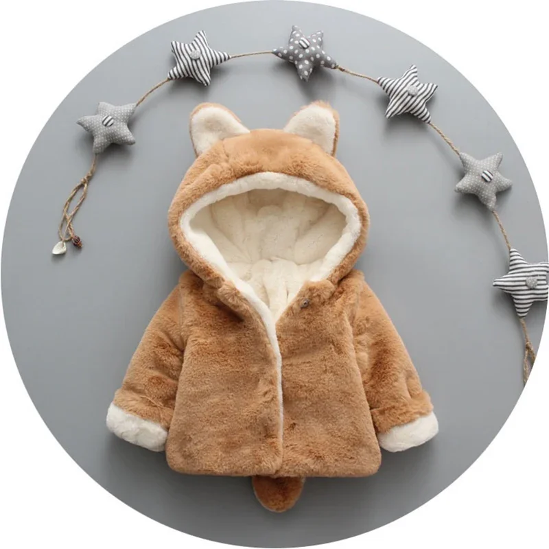 귀여운 고양이 귀 봉제 아기 재킷, 크리스마스 공주 소 - Winter Clothing For Toddlers 리뷰 및 가격