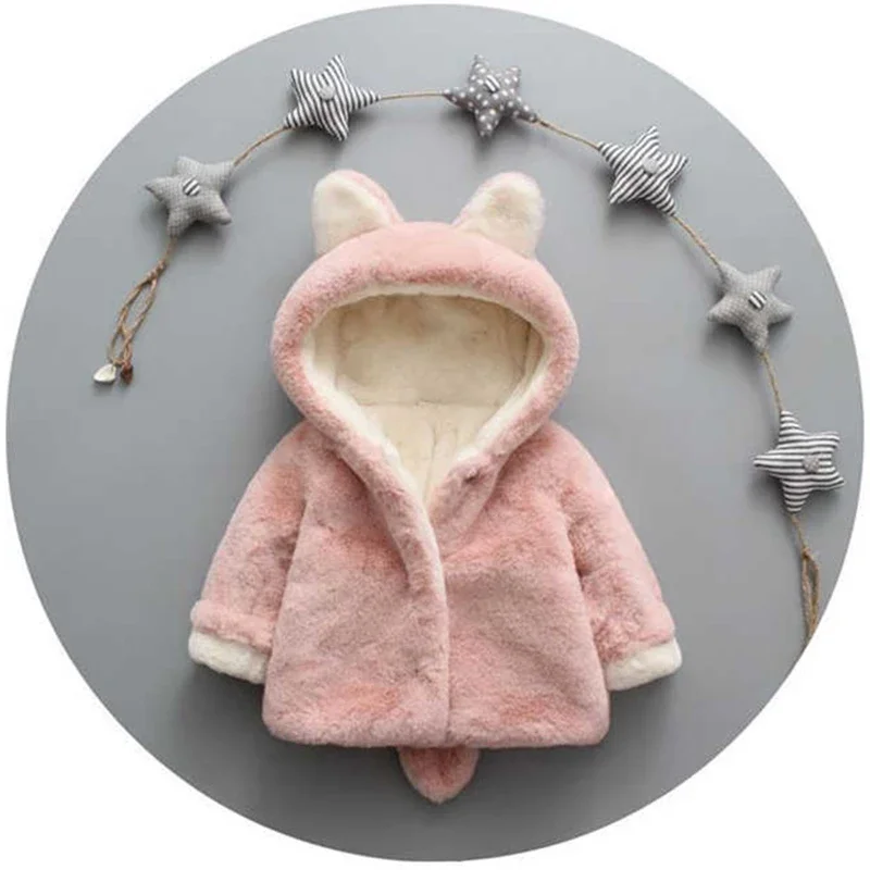 귀여운 고양이 귀 봉제 아기 재킷, 크리스마스 공주 소 - Winter Clothing For Toddlers 리뷰 및 가격