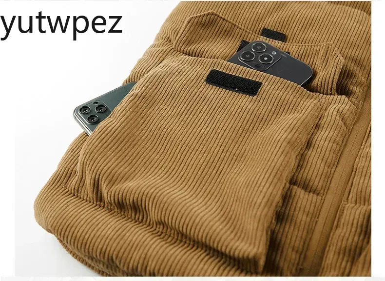 야외 하이킹 패션 울 조끼 남성 코튼 패딩 조끼 코트  - Winter Clothing Plus Size 리뷰 및 가격