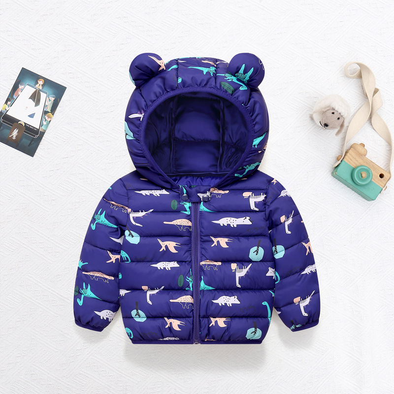 어린이 면화 코트 아기 만화 다운 재킷 소년 후드 Co - Winter Clothing For Toddlers 리뷰 및 가격