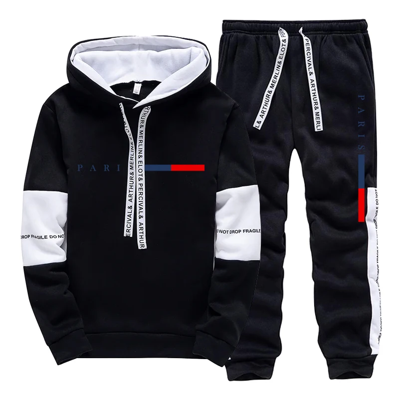 남성 세트/후드티/바지 파리 패션 가을 겨울 캐주얼 스 - Winter Clothing Outdoor 리뷰 및 가격