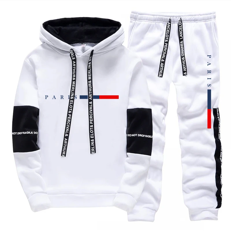 남성 세트/후드티/바지 파리 패션 가을 겨울 캐주얼 스 - Winter Clothing Outdoor 리뷰 및 가격