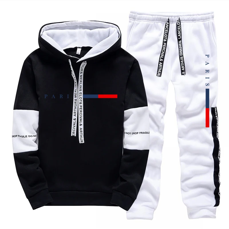 남성 세트/후드티/바지 파리 패션 가을 겨울 캐주얼 스 - Winter Clothing Outdoor 리뷰 및 가격