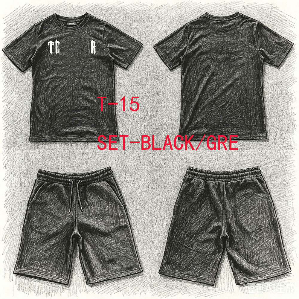 T-15 숏 세트 트랙슈트 바지 티셔츠 조깅 스트리트웨 - Winter Clothing Pants 리뷰 및 가격
